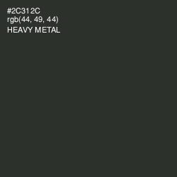 #2C312C - Heavy Metal Color Image